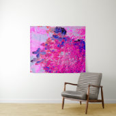 Elegant Fuchsia and Dark Blue Limited Hydrangea Wandkleed (In Situ (horizontaal))