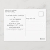 Elegant Fuchsia Pink Floral Spring Save the Date Briefkaart (Achterkant)