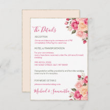 Elegant Fucia Roze en Ivoor Roos Bruiloft