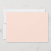 Elegant Fucia Roze en Ivoor Roos Bruiloft Save The Date (Achterkant)