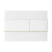 Elegant Fucia Roze en Ivoor Roos Bruiloft Uitnodigingen Wikkel (Achterkant Voorbeeld)