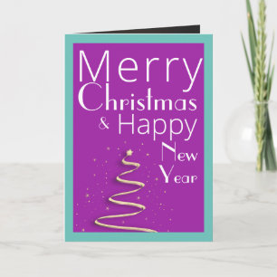 Elegant Full-Bleed-fotokaartje voor kerstmis Feestdagen Kaart