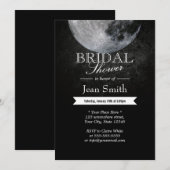 Elegant Full Moon Night Bridal Shower-uitnodiginge Kaart (Voorkant / Achterkant)