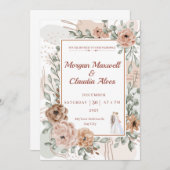 Elegant Full Wilde Waterverf Kaart (Voorkant / Achterkant)