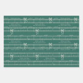 Elegant Fun Fa La Bow muziek gepersonaliseerd Inpakpapier Vel (Voorkant)