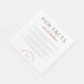 Elegant Fun Facts Vrijgezellenfeest Tea Party Servet (Hoek)