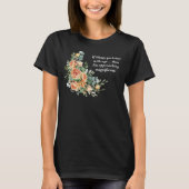 Elegant Fun Floral 50e verjaardag T-shirt (levendi (Voorkant)