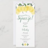 Elegant Fun Main Squeeze Lemon Vrijgezellenfeest Kaart (Voorkant)