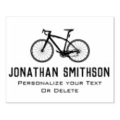 Elegant Fun Retro Bicycle Cool Personal Stationery Rubberstempel (Afrduk)