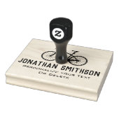 Elegant Fun Retro Bicycle Cool Personal Stationery Rubberstempel (Stempel)