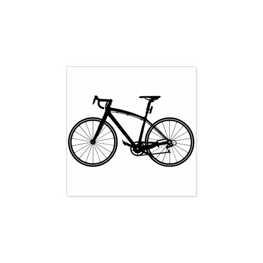 Elegant Fun Retro Bicycle Cool Personal Stationery Rubberstempel (Afrduk)