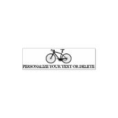 Elegant Fun Retro Bicycle Cool Personal Stationery Zelfinktende Stempel (Design)