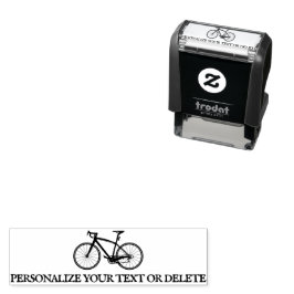 Elegant Fun Retro Bicycle Cool Personal Stationery Zelfinktende Stempel