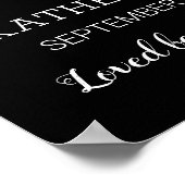 Elegant funerair herdenkingsgeschenk 9 foto collag poster (Hoek)