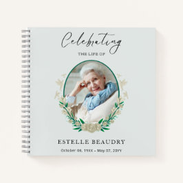 Elegant Funeral Celebration of life Guest Book Notitieboek