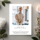 Elegant Funeral Celebration of Life Invitation Kaart