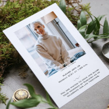 Elegant Funeral Celebration of Life Invitation