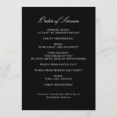 Elegant Funeral Ceremony Programs with Photo Programmakaart (Achterkant)