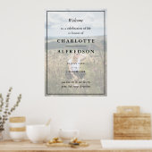 Elegant Funeral | Foto van Chic Memorial Service Poster (Keuken)