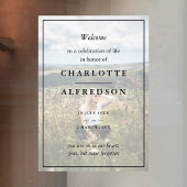 Elegant Funeral | Foto van Chic Memorial Service Raamsticker