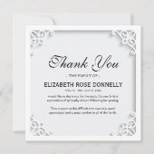 Elegant Funeral Gratitude Bedankkaart (Voorkant)