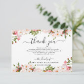 Elegant Funeral Hartelijk dank Bedankkaart (Staand voorkant)