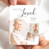 Elegant Funeral Keepsake with Custom Photo Collage Magneet