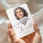 Elegant Funeral Keepsake with Photo Magneet