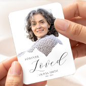 Elegant Funeral Keepsake with Photo Magneet
