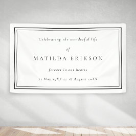 Elegant Funeral | Klassieke viering van leven Spandoek