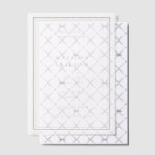 Elegant Funeral | Klassieke viering van leven Vellum Uitnodigingen (Offset (Uitnodiging))