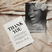 Elegant Funeral Memorial Bedankkaart