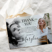 Elegant Funeral Memorial before & After Photo Bedankkaart