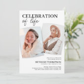 Elegant Funeral Memorial Kaart (Staand voorkant)