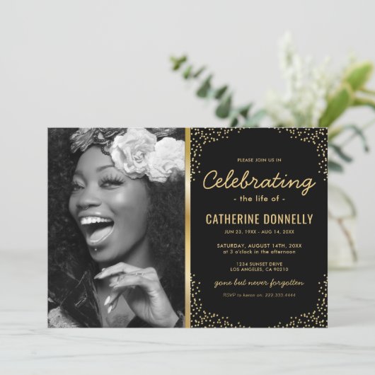 Elegant Funeral Memorial Kaart (Staand voorkant)