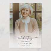 Elegant Funeral Memorial Order Of Service Photo Programmakaart (Voorkant)