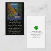 Elegant Funeral Memorial Service Kaart Visitekaartje (Voorkant / Achterkant)