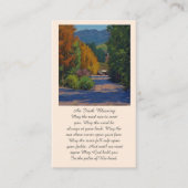 Elegant Funeral Memorial Service Kaart Visitekaartje (Voorkant)