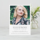 Elegant Funeral | Minimale viering van het leven Kaart