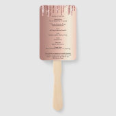 Elegant Funeral | Moderne feestdag Handwaaier (Achterkant)