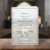 Elegant Funeral | Orde van dienst Memorial Foto Programma