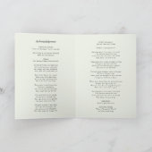 Elegant Funeral | Orde van dienst Memorial Foto Programma (Binnen)