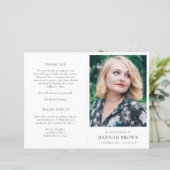 Elegant Funeral Order of Service Memorial Programm (Staand voorkant)