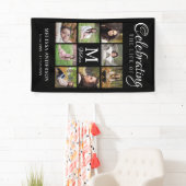 Elegant Funeral Photo Collage Celebration of Life Spandoek (Insitu)