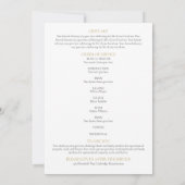 Elegant Funeral Photo Order of Service Programme (Achterkant)