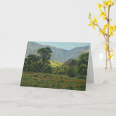 Elegant Funeral Service Memorial Kaart (Gele Bloem)