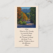 Elegant Funeral Service Memorial Kaart Visitekaartje (Voorkant)