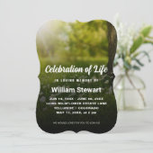 Elegant Funeral | Viering van het moderne leven Kaart (Staand voorkant)