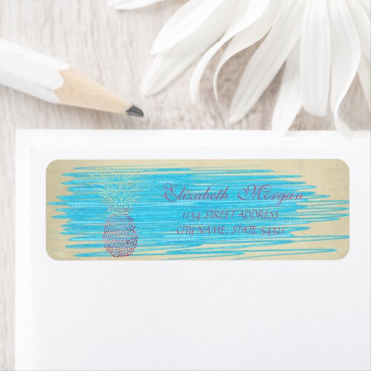 Elegant Funny Cute, ananas Label (Insitu)