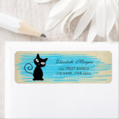 Elegant Funny Cute Cat Label (Insitu)